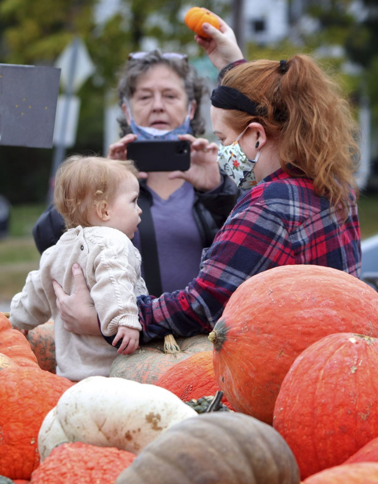 Posing in the pumpkin patch